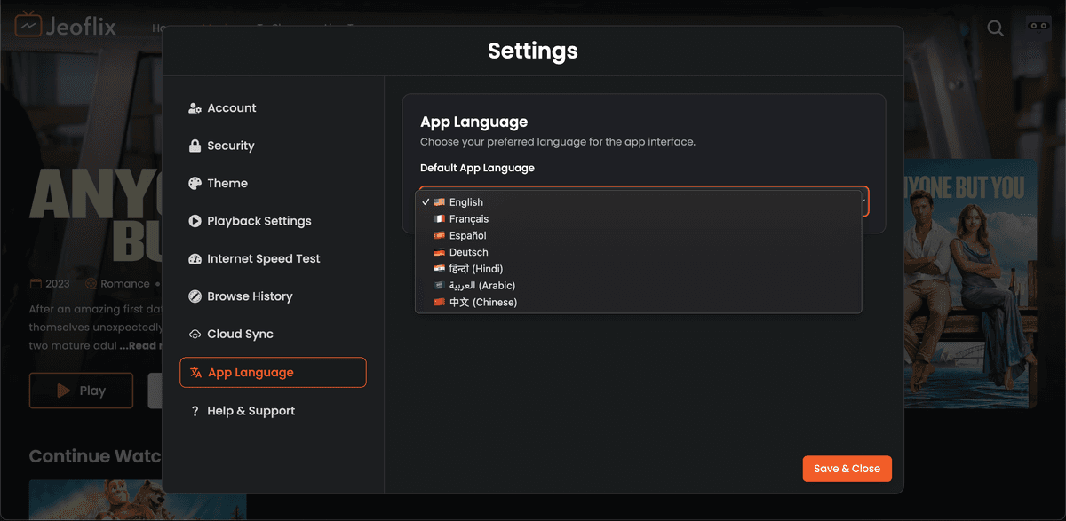App Language